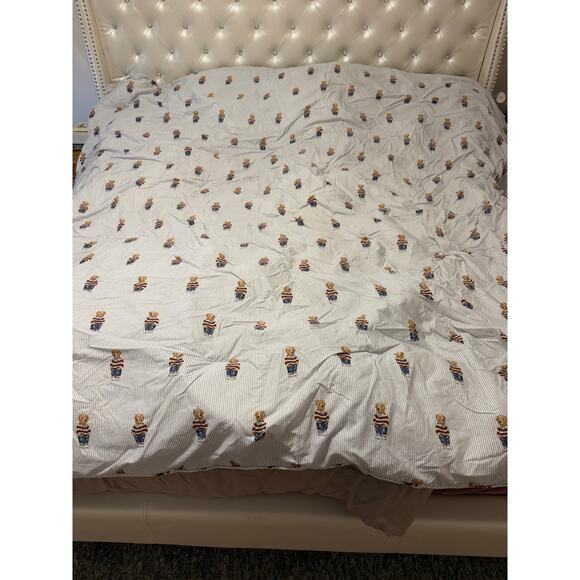 Polo Ralph Lauren Teddy Bear King Size Comforter - read description! - Picture 1 of 12